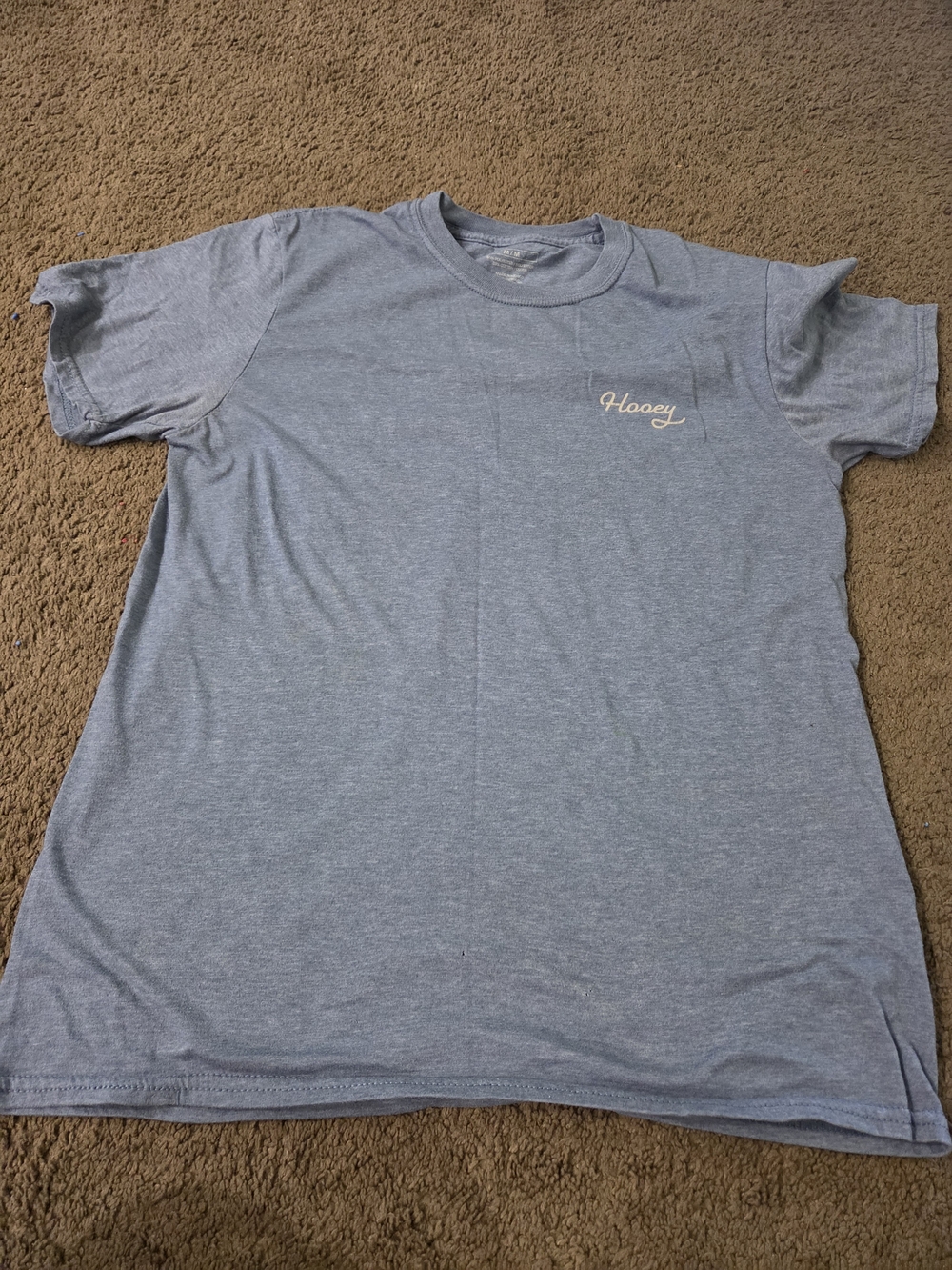 Hooey Men's Short Sleeve Pocket Tee in Heather Blue